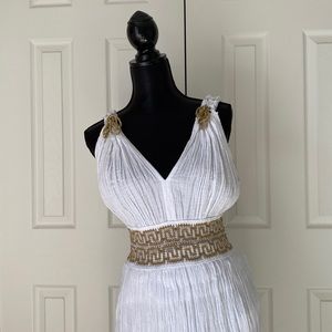 Greek White Long Dress